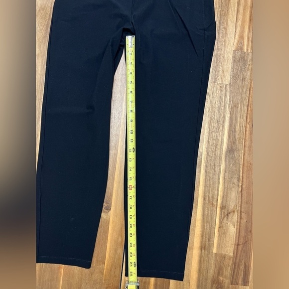 Eileen Fisher Tapered Stretch Versatile Elastic Waist Pull On Black Pants Size S - Picture 8 of 10